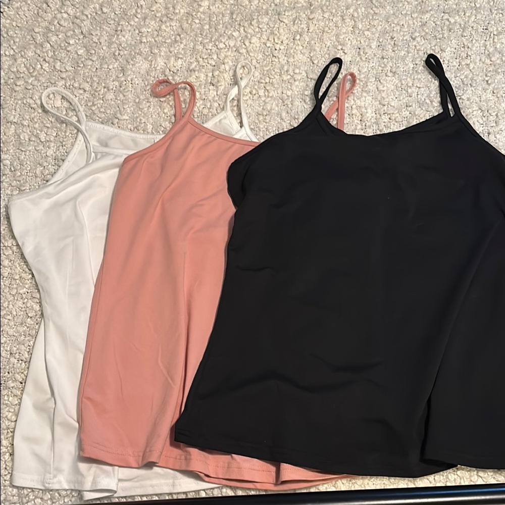 Women's Camisole Set - Black, Pink, and White